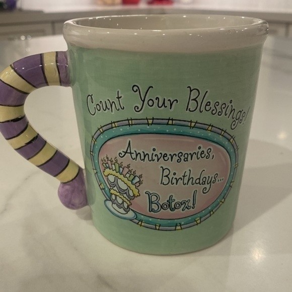 Birthday Mug | Count Your Blessings! Anniversaries, Birthdays Botox! - Picture 2 of 4